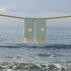 Linum Home Textiles Turkish Cotton Personalized Fun In Paradise Pestemal 2-pack Hand Towel Set 8 Linum Home Textiles Turkish Cotton Personalized Fun In Paradise Pestemal 2-pack Hand Towel Set -Camden Isle Sales Shop 5126109 ALT3