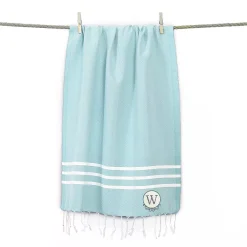 Linum Home Textiles Turkish Cotton Personalized Alara Pestemal Beach And Hand Towel Set -Camden Isle Sales Shop 5126131 ALT4