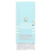 Linum Home Textiles Turkish Cotton Personalized Alara Pestemal Beach And Hand Towel Set