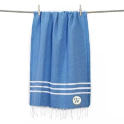 Linum Home Textiles Turkish Cotton Personalized Alara Pestemal Beach And Hand Towel Set -Camden Isle Sales Shop 5126132 ALT5
