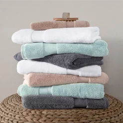 Towels Beyond Set Of Six Premium Becci Classic Turkish Towels, 2 Of Each, 30x54 Bath, 16x27 Hand, 12x12 Washcloth -Camden Isle Sales Shop 5139635 ALT3