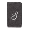 Avanti Premier Silver Script Monogram Hand Towel