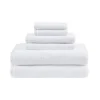 Clean Spaces Aure Cotton Solid 6 Piece Antimicrobial Towel Set 2 Clean Spaces Aure Cotton Solid 6 Piece Antimicrobial Towel Set -Camden Isle Sales Shop 5170402 White