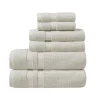 Beautyrest Plume 6-Piece Cotton Antimicrobial Towel Set -Camden Isle Sales Shop 5170974 Ivory 1