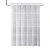 Urban Habitat Bailey Cotton Clip Jacquard Shower Curtain -Camden Isle Sales Shop 5179201 White Indigo