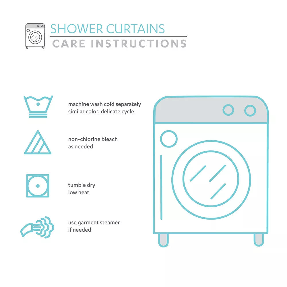 Lush Décor Lush Decor Paris Bonjour Shower Curtain 7 Lush Décor Lush Decor Paris Bonjour Shower Curtain - Image 5