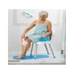 Carex E-Z Bath And Shower Seat With Handles - Shower Chair With Back For Elderly, Seniors, Handicap - Sturdy Frame - Supports Up To 300 Pounds 7 Carex E-Z Bath And Shower Seat With Handles - Shower Chair With Back For Elderly, Seniors, Handicap - Sturdy Frame - Supports Up To 300 Pounds -Camden Isle Sales Shop 5413511 ALT2