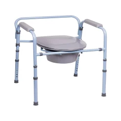 Carex 3-in-1 Folding Bedside Commode - Porta Potty For Adults - Portable Toilet For Camping