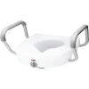 Carex E-Z Lock Raised Toilet Seat With Handles - 5 Inch Toilet Seat Riser With Arms - Fits Most Toilets -Camden Isle Sales Shop 5413548