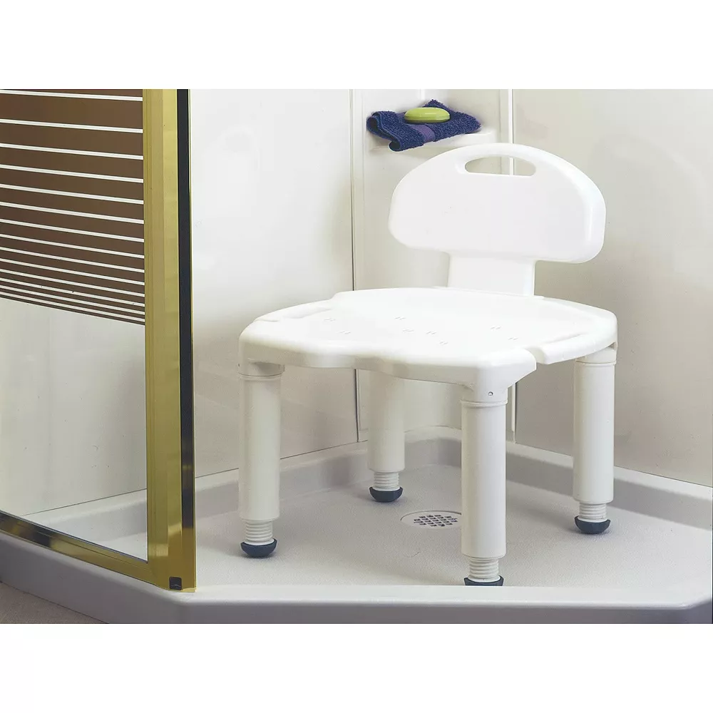 Carex Bath Seat And Shower Chair With Back For Seniors, Elderly, Disabled, Handicap, And Injured Persons, Supports Up To 400lbs 4 Carex Bath Seat And Shower Chair With Back For Seniors, Elderly, Disabled, Handicap, And Injured Persons, Supports Up To 400lbs - Image 2