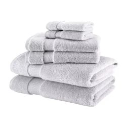 Towels Beyond Set Of Six Premium Becci Classic Turkish Towels, 2 Of Each, 30x54 Bath, 16x27 Hand, 12x12 Washcloth -Camden Isle Sales Shop 5487952 GOLD ALT1