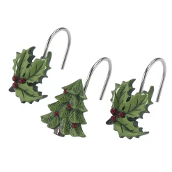 Spode Christmas Tree Tartan Shower Hooks