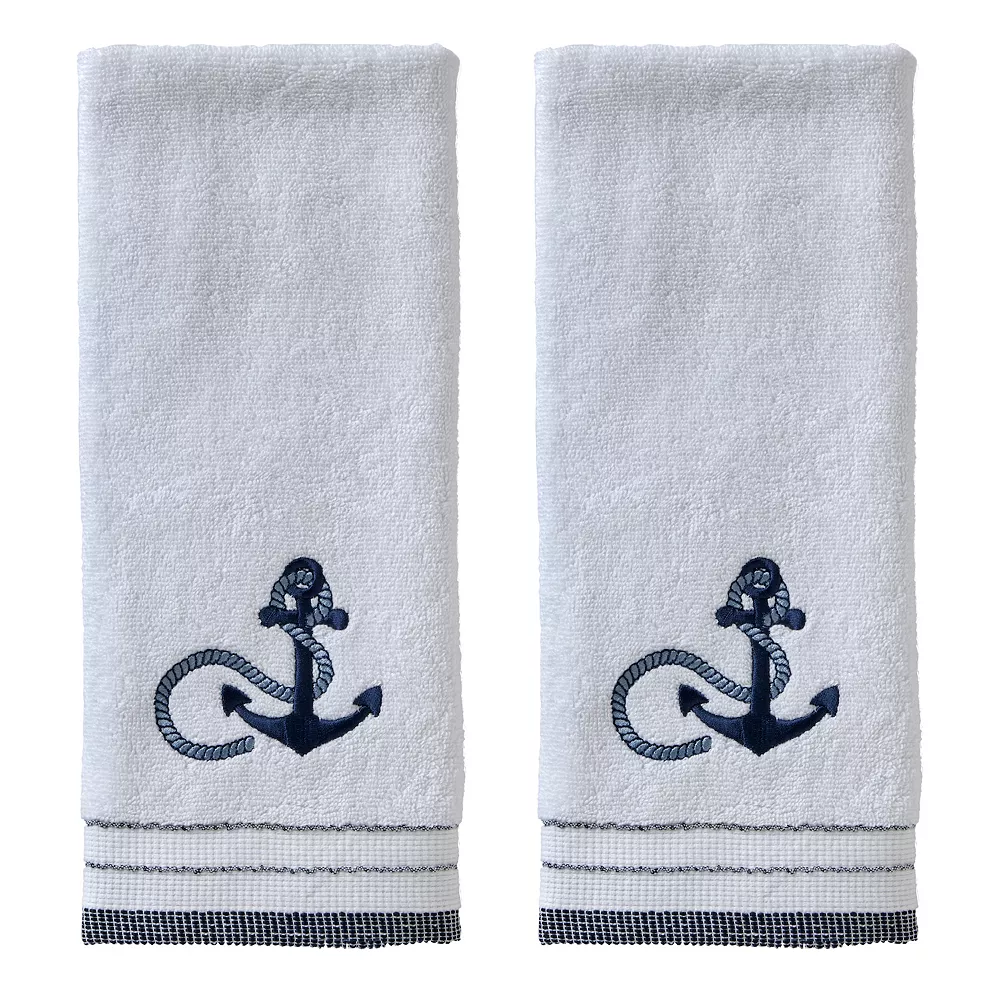 SKL Home Sea Drift 2-pack Hand Towel Set 3 SKL Home Sea Drift 2-pack Hand Towel Set