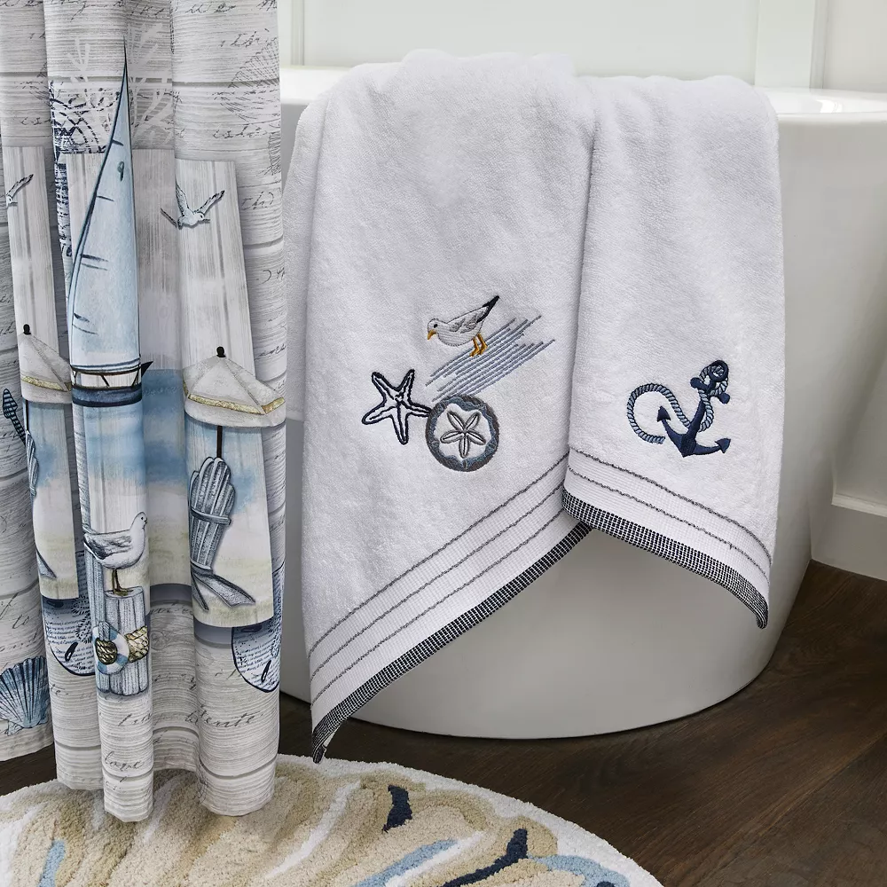 SKL Home Sea Drift 2-pack Hand Towel Set 4 SKL Home Sea Drift 2-pack Hand Towel Set - Image 2