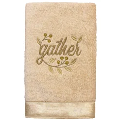 Linum Home Textiles 2-pack Gather Embroidered Hand Towel