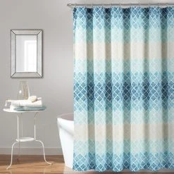 Lush Décor Lush Decor Medallion Ombre Shower Curtain -Camden Isle Sales Shop 5593440 ALT