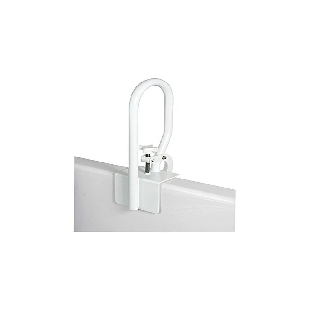 Carex White Bathtub Rail - Grab Bars For Bathroom, Bathtubs & Showers - Side Hand Grip Railing & Support - Shower Handle & Bath Tub Bar Clamps For Seniors & Elderly 3 Carex White Bathtub Rail - Grab Bars For Bathroom, Bathtubs & Showers - Side Hand Grip Railing & Support - Shower Handle & Bath Tub Bar Clamps For Seniors & Elderly