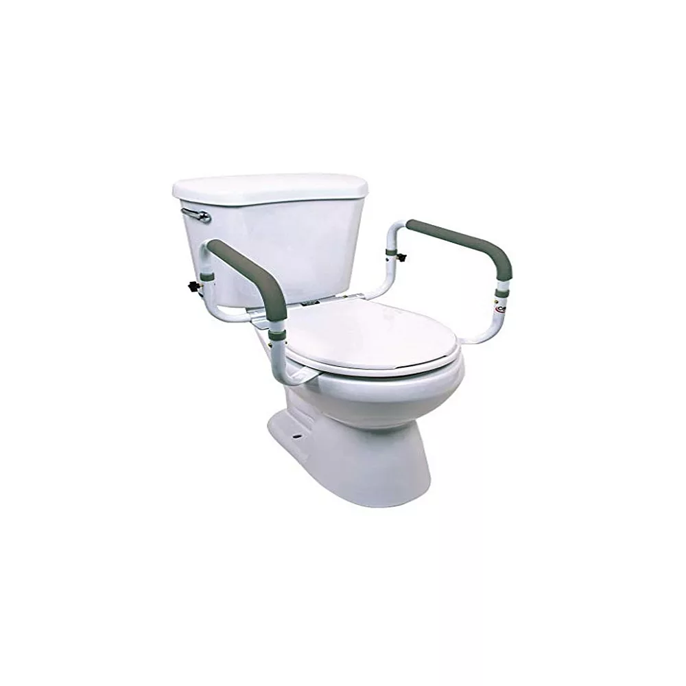 Carex Toilet Safety Frame - Toilet Safety Rails With Adjustable Width - Toilet Rails For Elderly, Handicap, Home Health Care Equipment After Surgery, Supports 300lbs 3 Carex Toilet Safety Frame - Toilet Safety Rails With Adjustable Width - Toilet Rails For Elderly, Handicap, Home Health Care Equipment After Surgery, Supports 300lbs