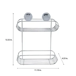 Bath Bliss 2 Tier Suction Cup Bathroom Baskets -Camden Isle Sales Shop 5739483 ALT5