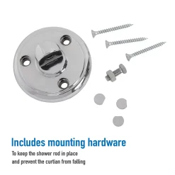 Bath Bliss Wall Mountable Curved Adjustable Shower Rod -Camden Isle Sales Shop 5739488 ALT3