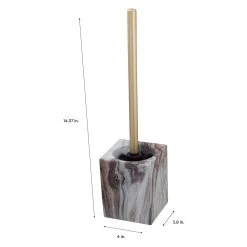 Elle Decor Square Toilet Bowl Brush -Camden Isle Sales Shop 5739691 ALT4
