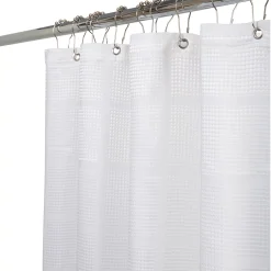 Elle Decor Jacquard Solid Weave Shower Curtain -Camden Isle Sales Shop 5740054 ALT3