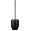 Elle Decor Glitter Toilet Bowl Brush & Holder -Camden Isle Sales Shop 5740061 Black