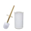 Elle Decor Embossed Ceramic Toilet Brush & Holder -Camden Isle Sales Shop 5740085