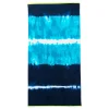 Lands' End Tie Dye Stripe Beach Towel -Camden Isle Sales Shop 5743679 Navy Block Tie Dye