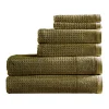 Great Bay Home Tessa Textured Cotton 6-Piece Bath Towel Set 2 Great Bay Home Tessa Textured Cotton 6-Piece Bath Towel Set -Camden Isle Sales Shop 5744651 Dark Olive