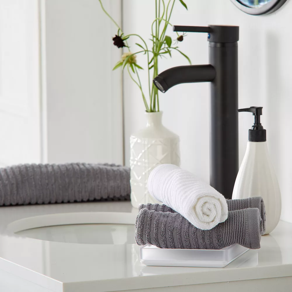 Great Bay Home Rori Ribbed Terry 4-pack Hand Towel Sets 6 Great Bay Home Rori Ribbed Terry 4-pack Hand Towel Sets - Image 4