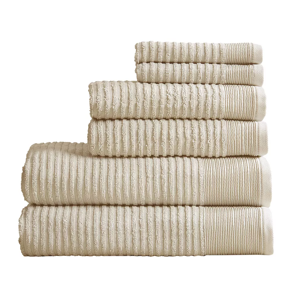 Great Bay Home Rori Ribbed Terry 6-piece Towel Set 3 Great Bay Home Rori Ribbed Terry 6-piece Towel Set