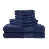 Freshee Intellifresh™ Technology 8-piece Bath Towel Set -Camden Isle Sales Shop 5803287 Navy