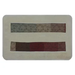 Popular Bath Miramar Banded Bath Rug