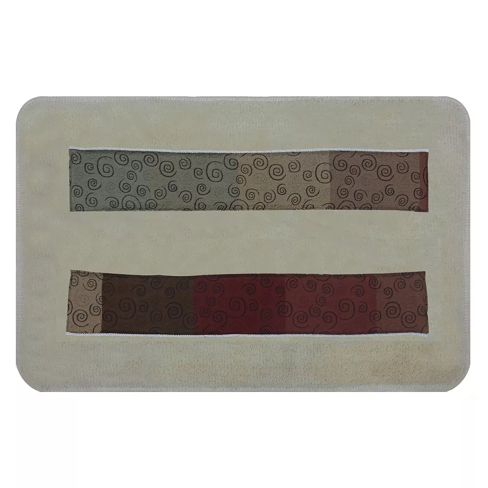 Popular Bath Miramar Banded Bath Rug 3 Popular Bath Miramar Banded Bath Rug