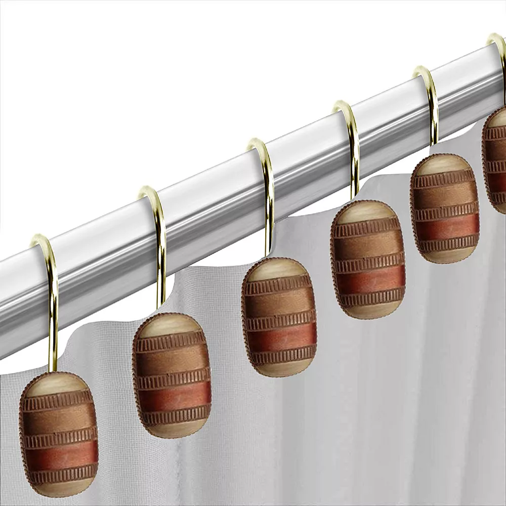 Popular Bath Contempo 12-pk. Shower Curtain Hooks 5 Popular Bath Contempo 12-pk. Shower Curtain Hooks - Image 3