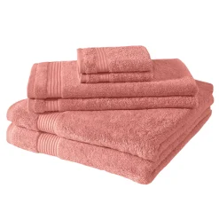 Classic Turkish Towels Genuine Cotton Soft Absorbent Amadeus 6 Piece Set, 2 Bath Towels, 2 Hand Towels, 2 Washcloths -Camden Isle Sales Shop 5860917 ALT2