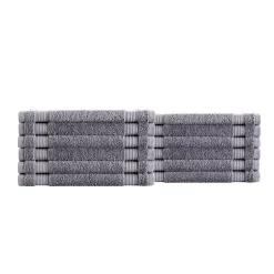 Classic Turkish Towels Genuine Cotton Soft Absorbent Amadeus Washcloths 12x12 12 Piece Set