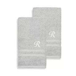 Linum Home Textiles Turkish Cotton 2-piece Personalized Denzi Hand Towel Set