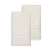 Linum Home Textiles Turkish Cotton Denzi 2-piece Personalized Hand Towel Set