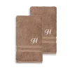 Linum Home Textiles Turkish Cotton Denzi 2-piece Personalized Hand Towel Set -Camden Isle Sales Shop 5869399 H