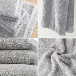 INK+IVY Atlas Dobby 6-Piece Bath Towel Set -Camden Isle Sales Shop 5877110 ALT2