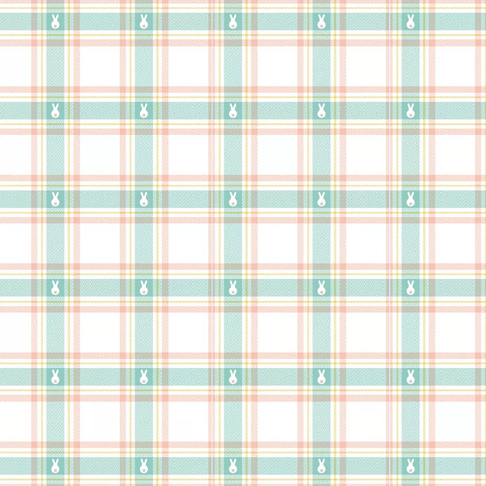 Celebrate Together Easter Celebrate Together™ Easter Bunny Plaid Shower Curtain 4 Celebrate Together Easter Celebrate Together™ Easter Bunny Plaid Shower Curtain - Image 2