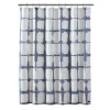 Koolaburra By UGG Shibori Plaid Shower Curtain -Camden Isle Sales Shop 5882159