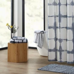 Koolaburra By UGG Shibori Plaid Shower Curtain -Camden Isle Sales Shop 5882159 ALT2