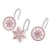 Avanti Sparkle Snowflake Shower Curtain Hooks 1 Avanti Sparkle Snowflake Shower Curtain Hooks -Camden Isle Sales Shop 5949817