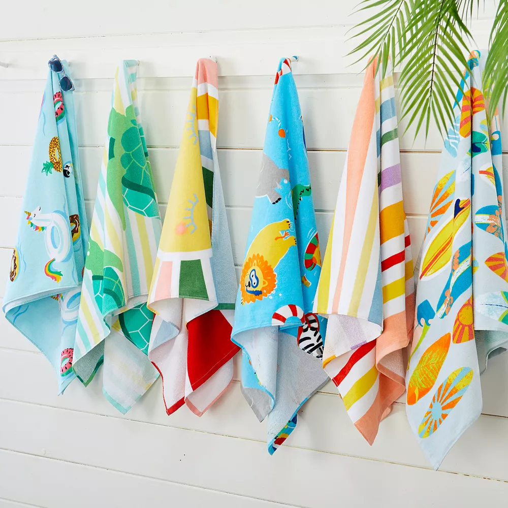 Great Bay Home Cotton Vibrant Prints Quick Dry Beach Towel 5 Great Bay Home Cotton Vibrant Prints Quick Dry Beach Towel - Image 3