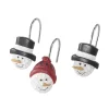 Avanti Rustic Pals Snowmen Shower Curtain Hooks -Camden Isle Sales Shop 5950175