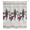 Avanti Rustic Pals Snowmen Shower Curtain -Camden Isle Sales Shop 5950176