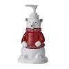 Vern Yip By SKL Home Polar Cove Red Soap Dispenser -Camden Isle Sales Shop 5967518
